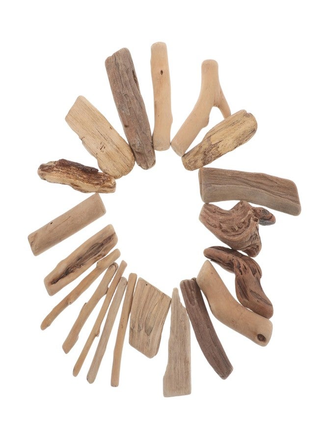 SHINEOFI 20Pcs Natural Driftwood for DIY Crafts Decorative Driftwood Pieces for Home Decor and Wedding Vase Arrangements Unique Shapes and Polished Finish - Image 1